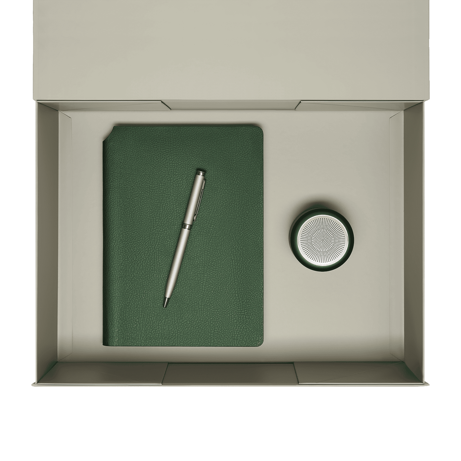 Подарочный набор Passion, Molto, зеленый (колонка, ежедневник, ручка)-2