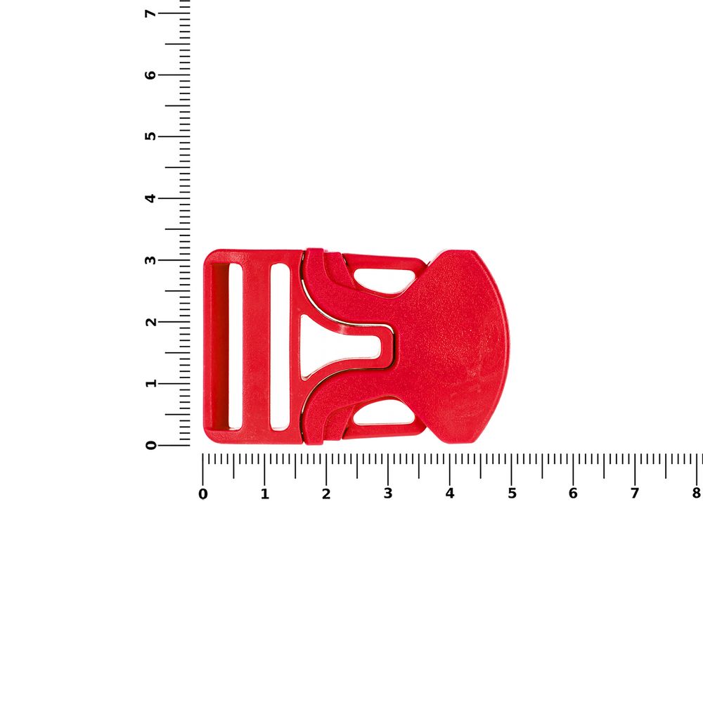 Застежка-пряжка односторонняя Triden, красный-2