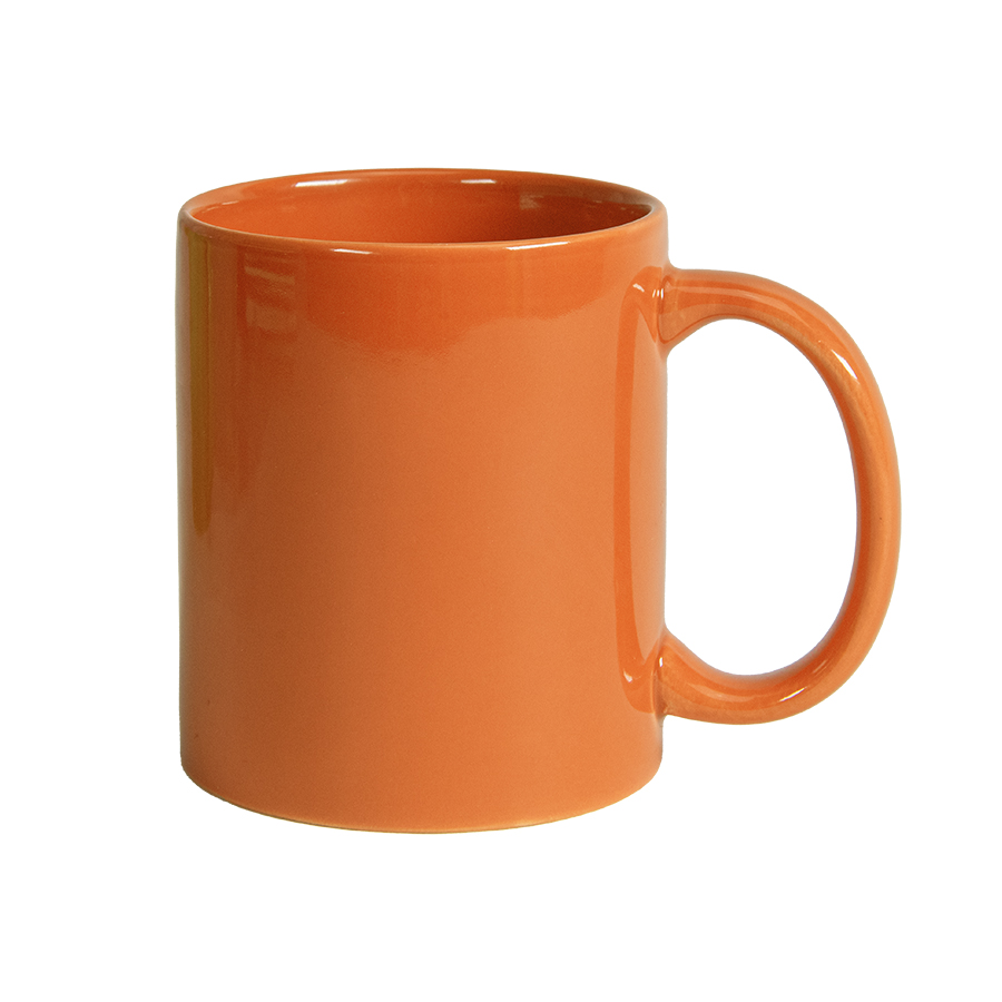Кружка "DECOL" для деколи, 330 мл, d=82 мм, премиум, оранжевая, оранжевый-0