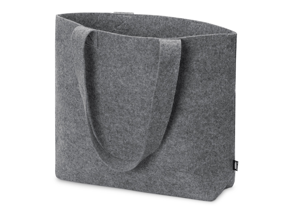 Подарочный набор с зонтом и термобутылкой в шопере, голубой-1