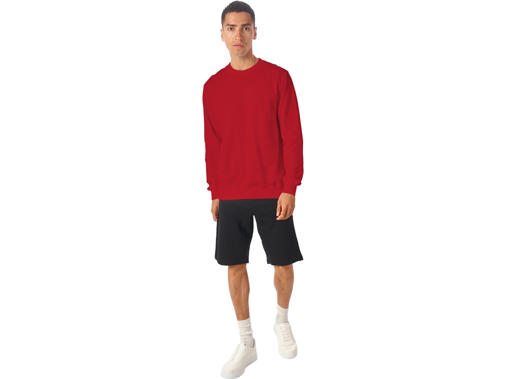 Свитшот Warsaw 220гр, унисекс, красный-1