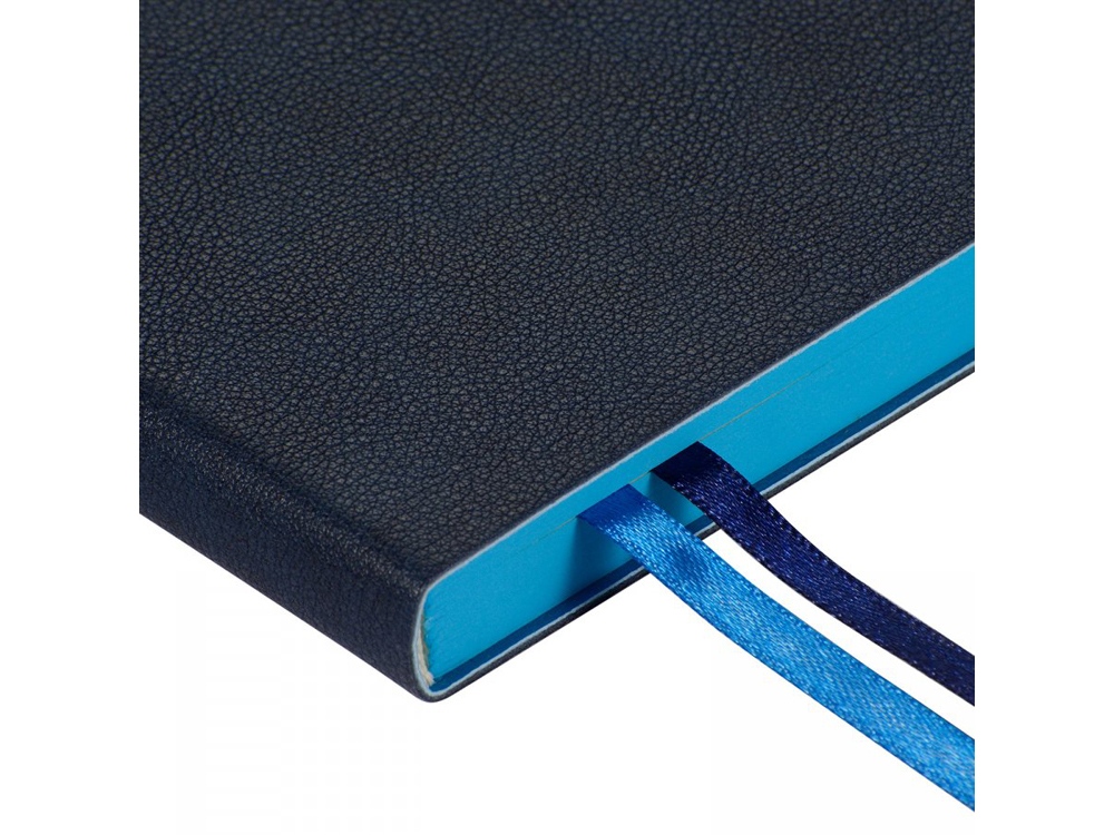 Ежедневник недатированный А5 Boston, темно-синий (голубой обрез)-4