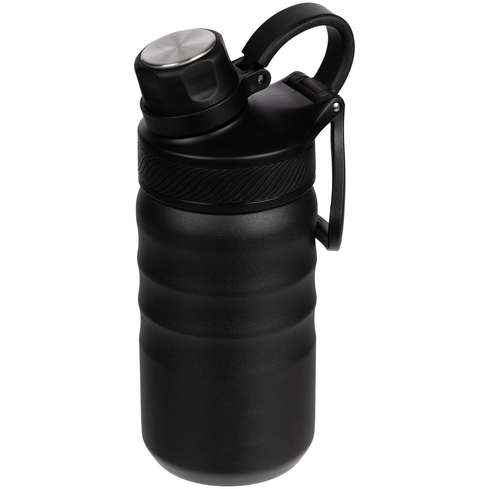 Термобутылка Fujisan 2.0 без логотипа, черная-1