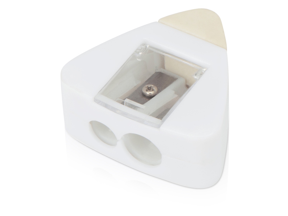 Точилка с ластиком Easy duo, белый-0