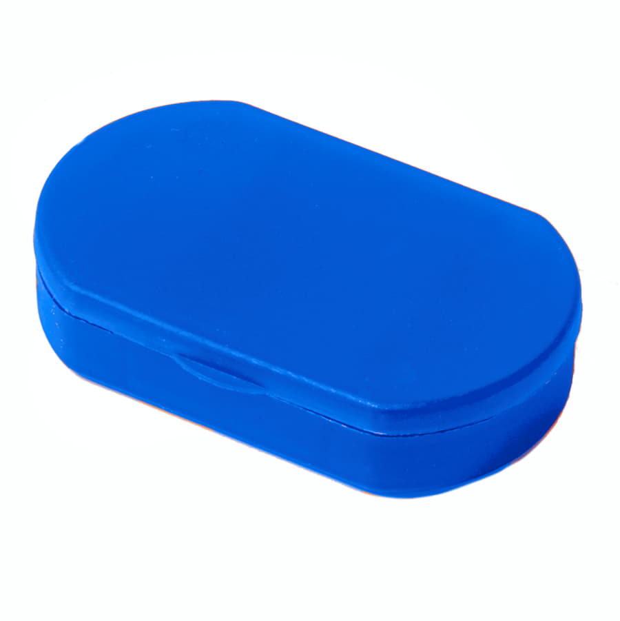 Витаминница TRIZONE, 3 отсека; 6 x 1.3 x 3.9 см; пластик, синяя, синий-2