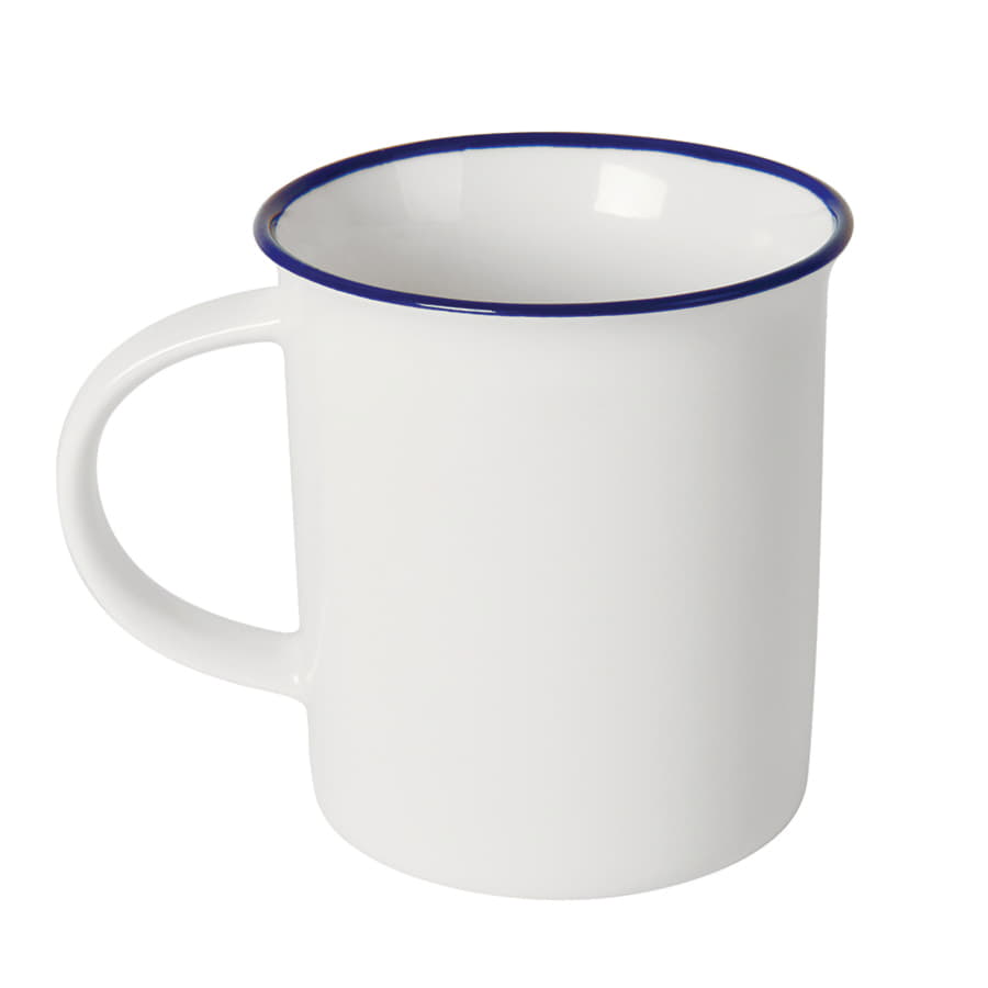 Набор подарочный FINELINE: кружка, блокнот, ручка, коробка, стружка, белый с синим, темно-синий, белый-6