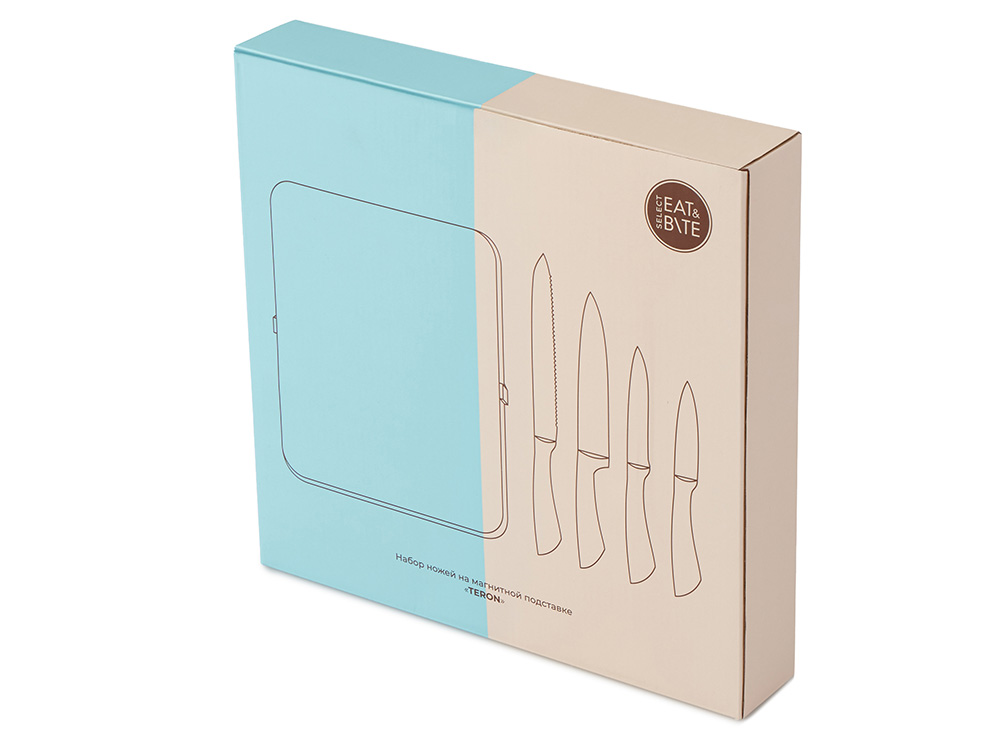 Набор ножей на магнитной подставке Терон-11