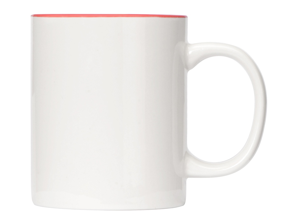 Кружка Sublime Color XL для сублимации 440мл, белый/красный-1