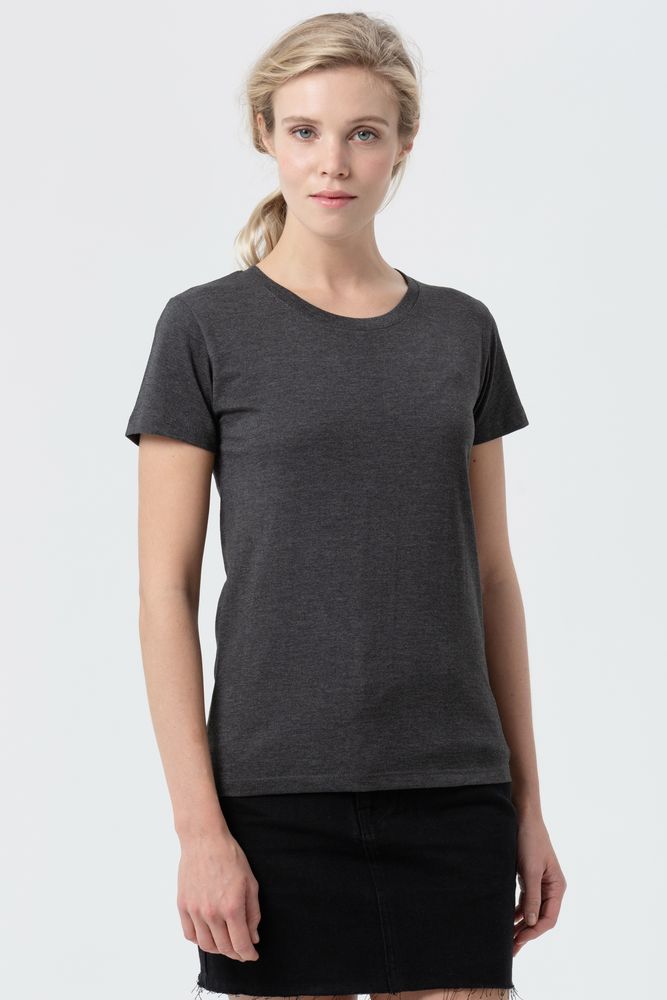 Футболка женская Regent Fit Women, черный меланж-2