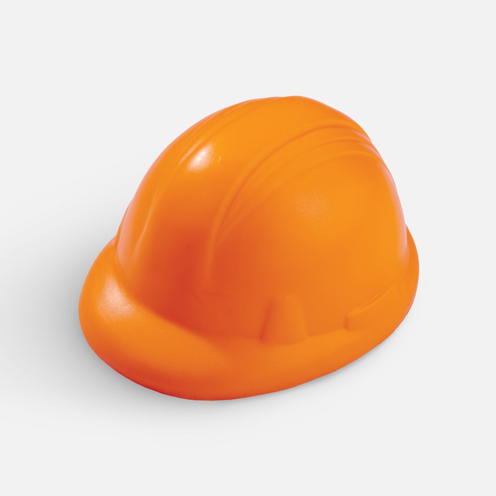 Антистресс «Каска», оранжевый-1