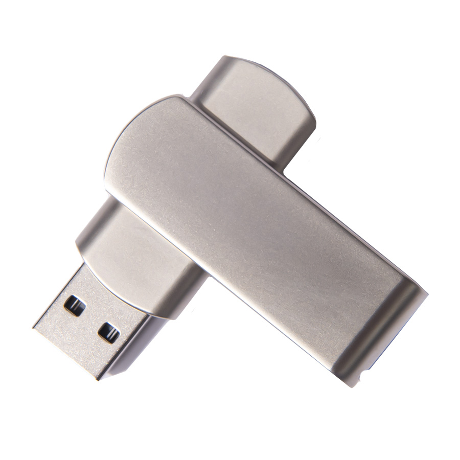 USB flash-карта SWING METAL (32Гб), серебристая, 5,3х1,7х0,9 см, металл, серебристый-0