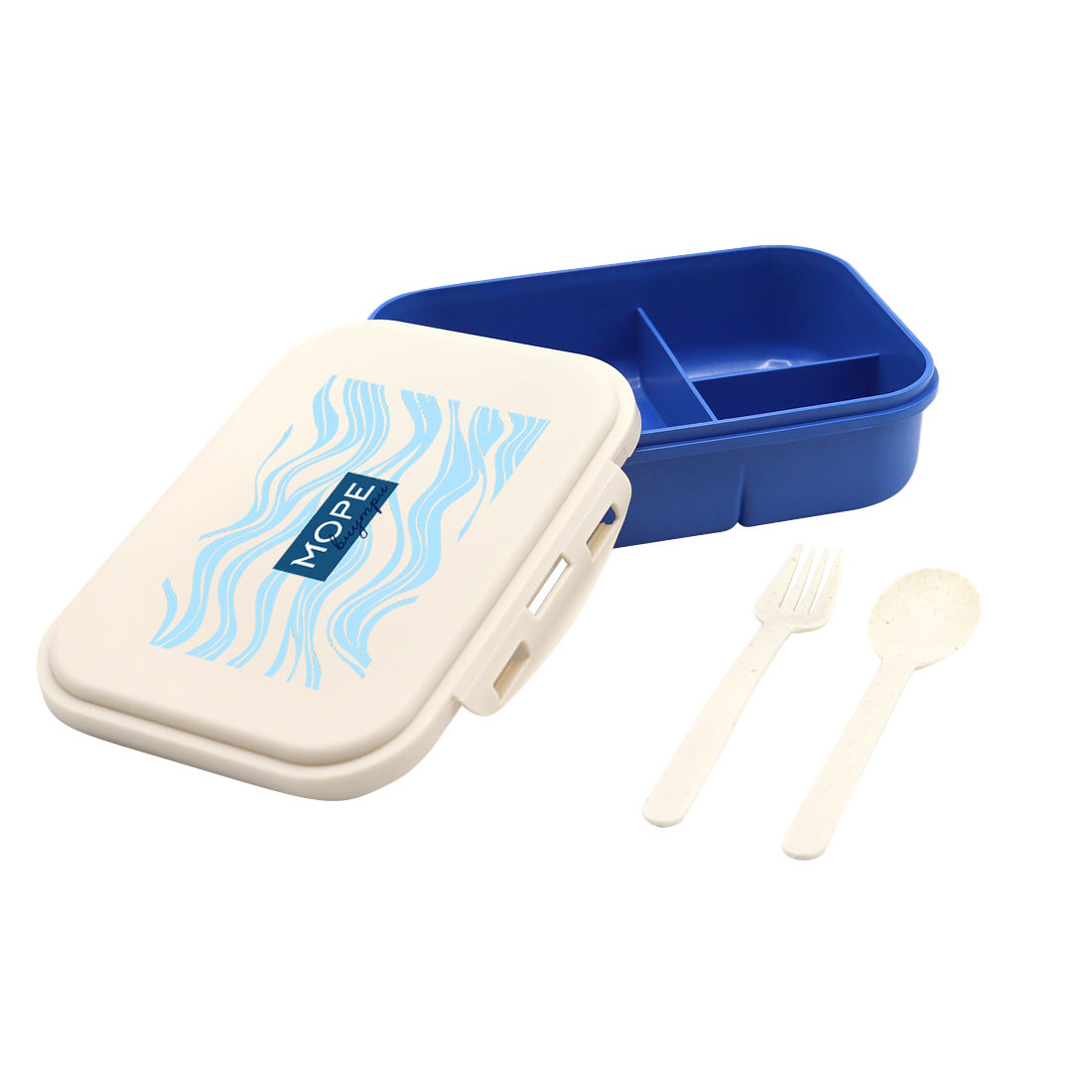 Ланчбокс (контейнер для еды) Ulf из пшеничного волокна, Синий-2