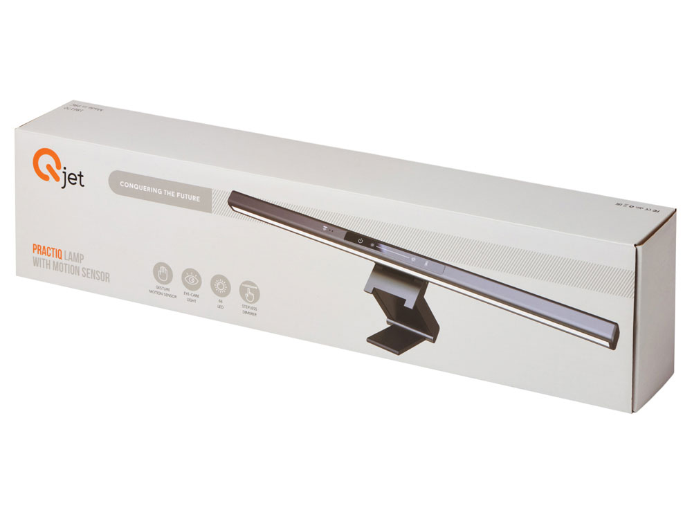 Лампа для монитора PractIQ с датчиком движения, 66 LED, диммер, черный-11