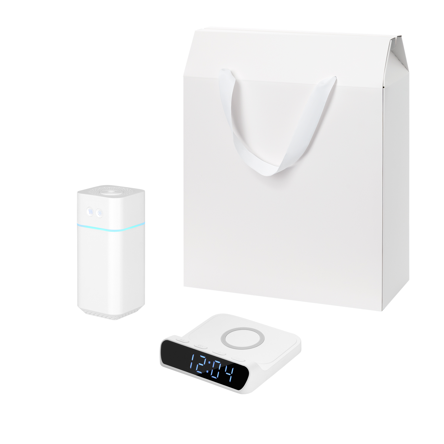 Подарочный набор Клауд НЕО, Ригель (Cloud NEO, Rigel), белый (увлажнитель воздуха, зарядное устройство)-0