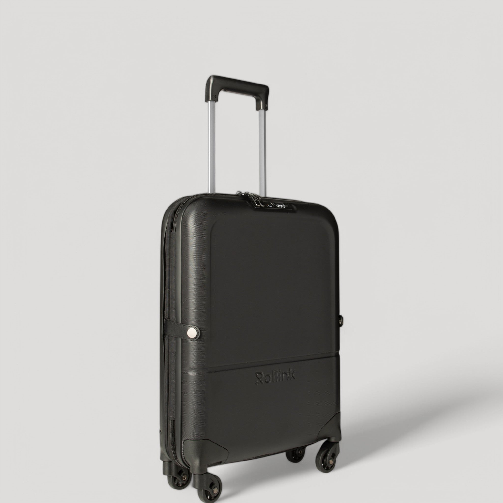 Чемодан складной Rollink FLEX LIGHT 55x40x20 см, 4 колеса, черный-2