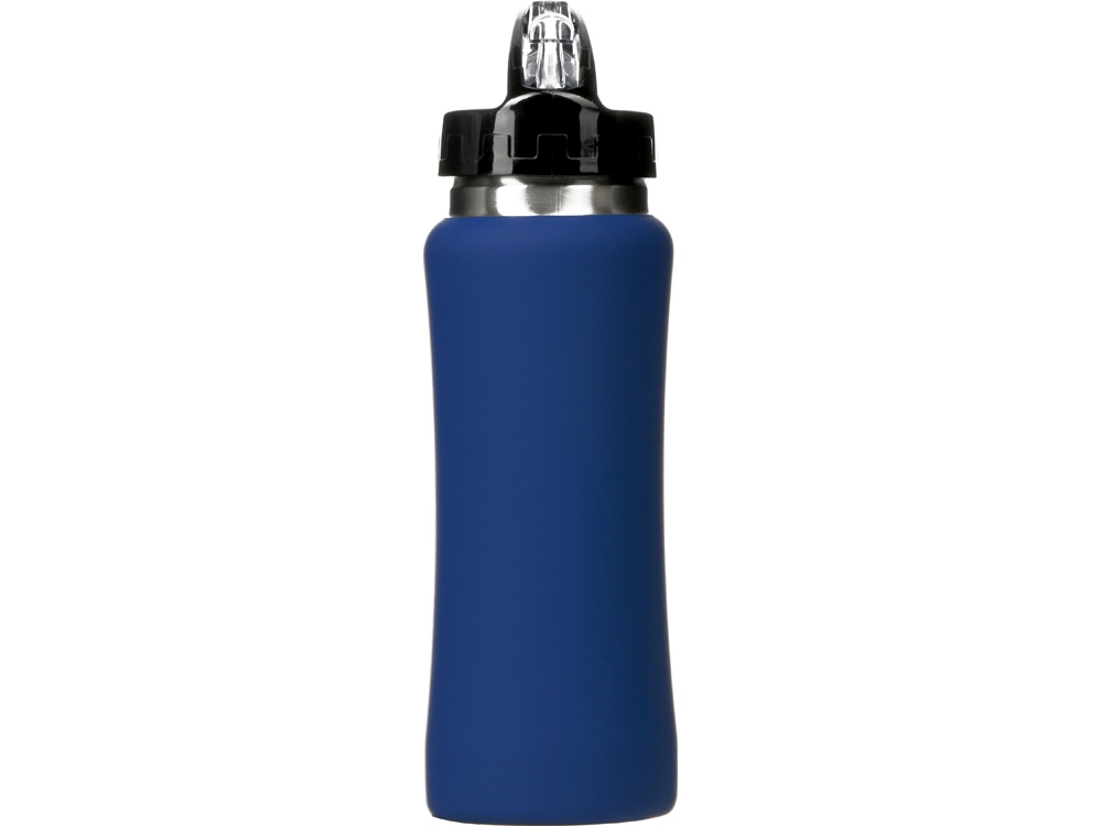 Бутылка для воды Bottle C1, сталь, soft touch, 600 мл, темно-синий-4