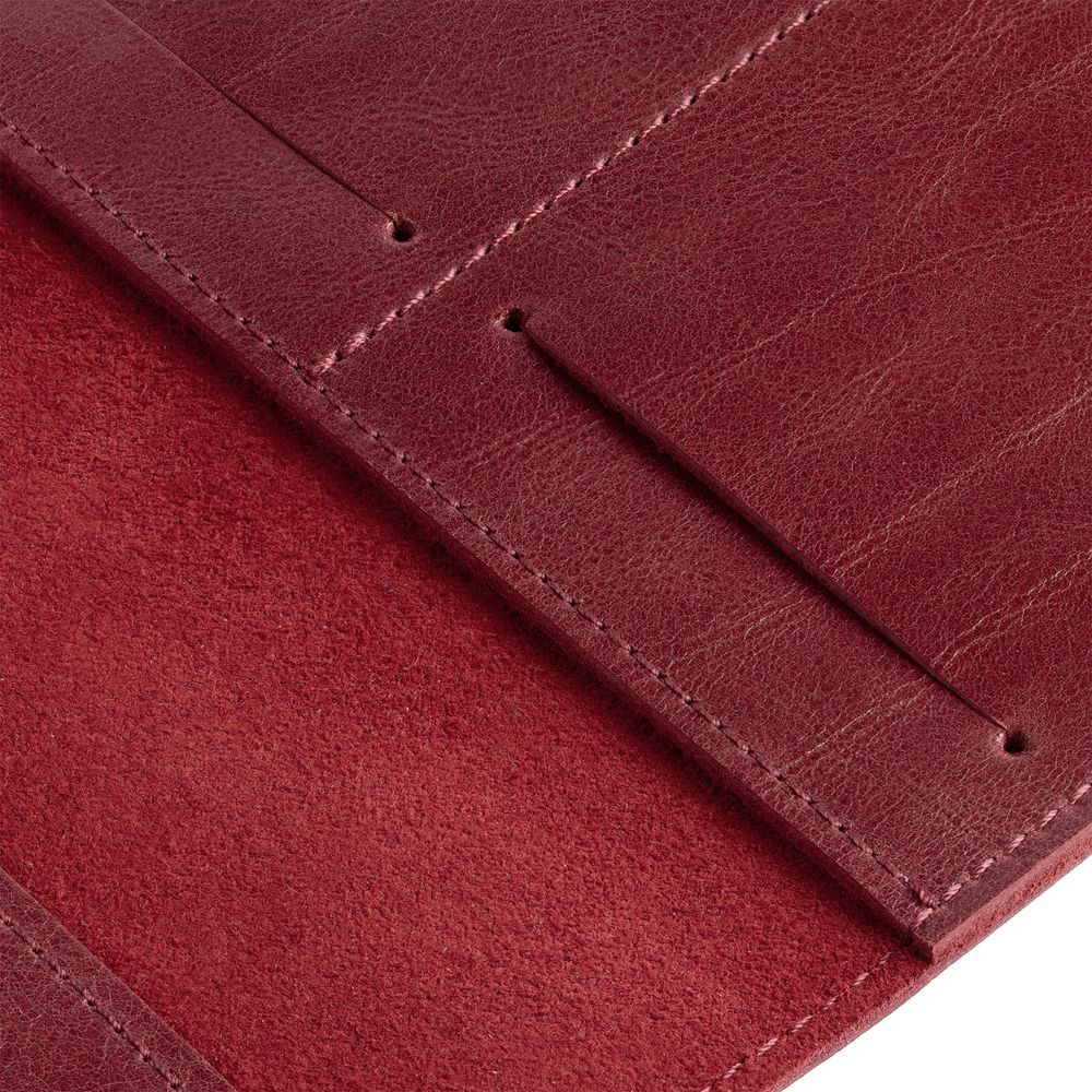 Обложка для паспорта Apache, ver.2, темно-красная-2