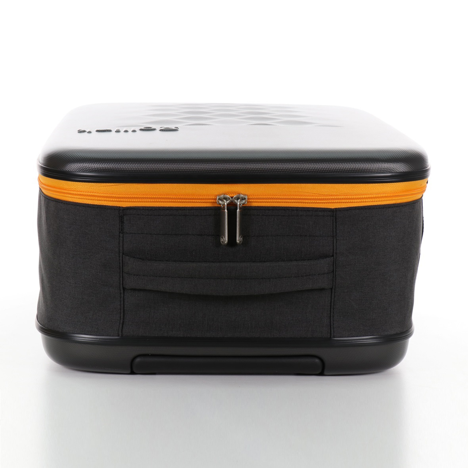 Чемодан складной Rollink Earth 55x40x20 см, 2 колеса, черный/оранжевый-9