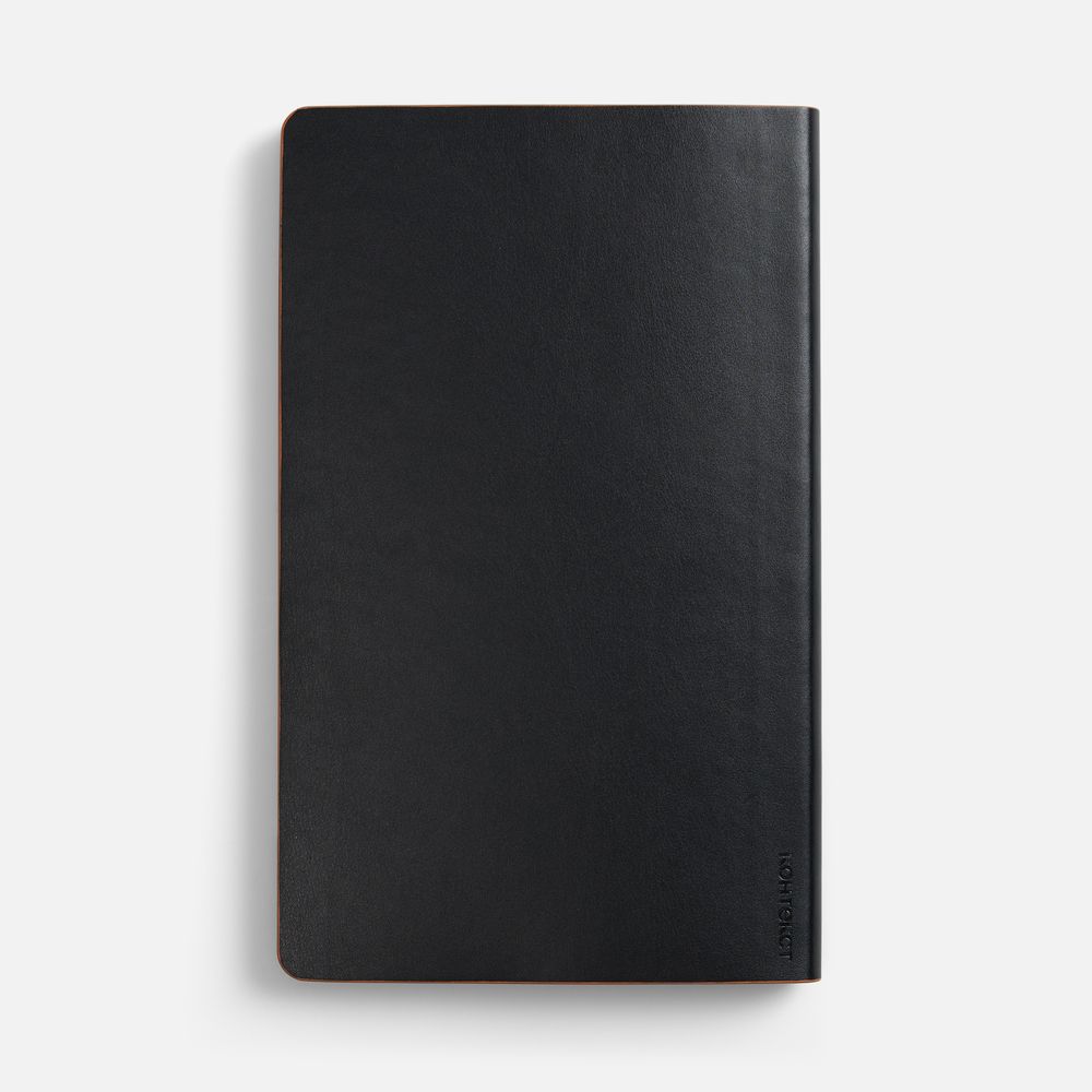 Ежедневник Trait, недатированный, черный с оранжевым-2