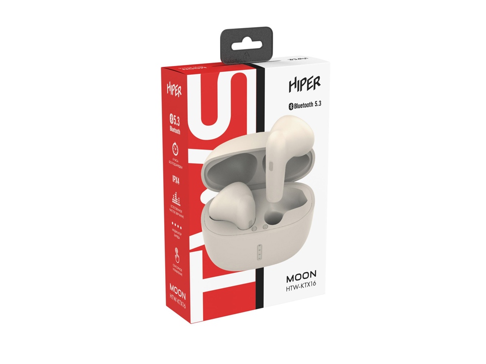 Беспроводные наушники HIPER TWS MOON HTW-KTX16-3