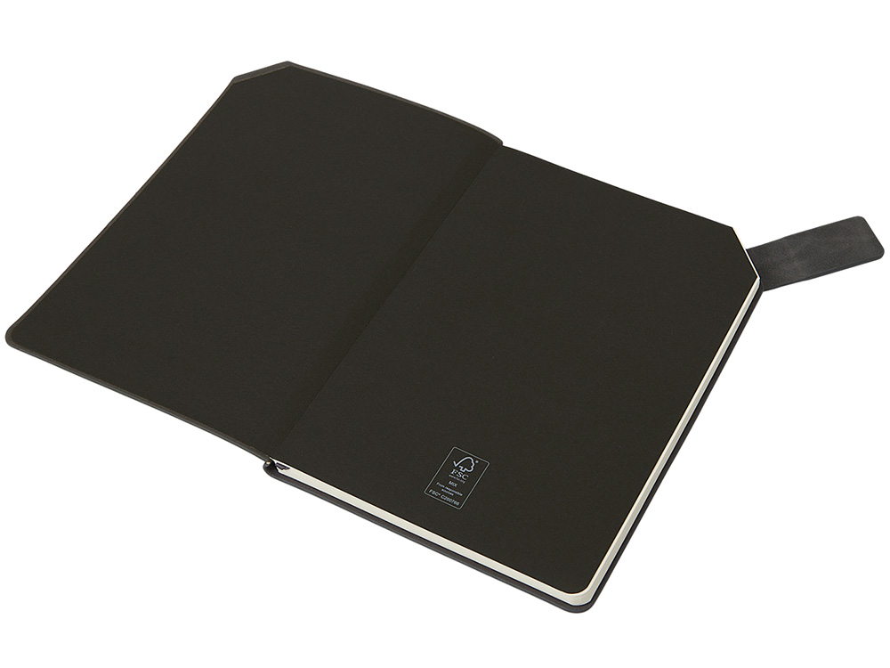 Блокнот А5 в гибкой обложке Chaplin, серый-5