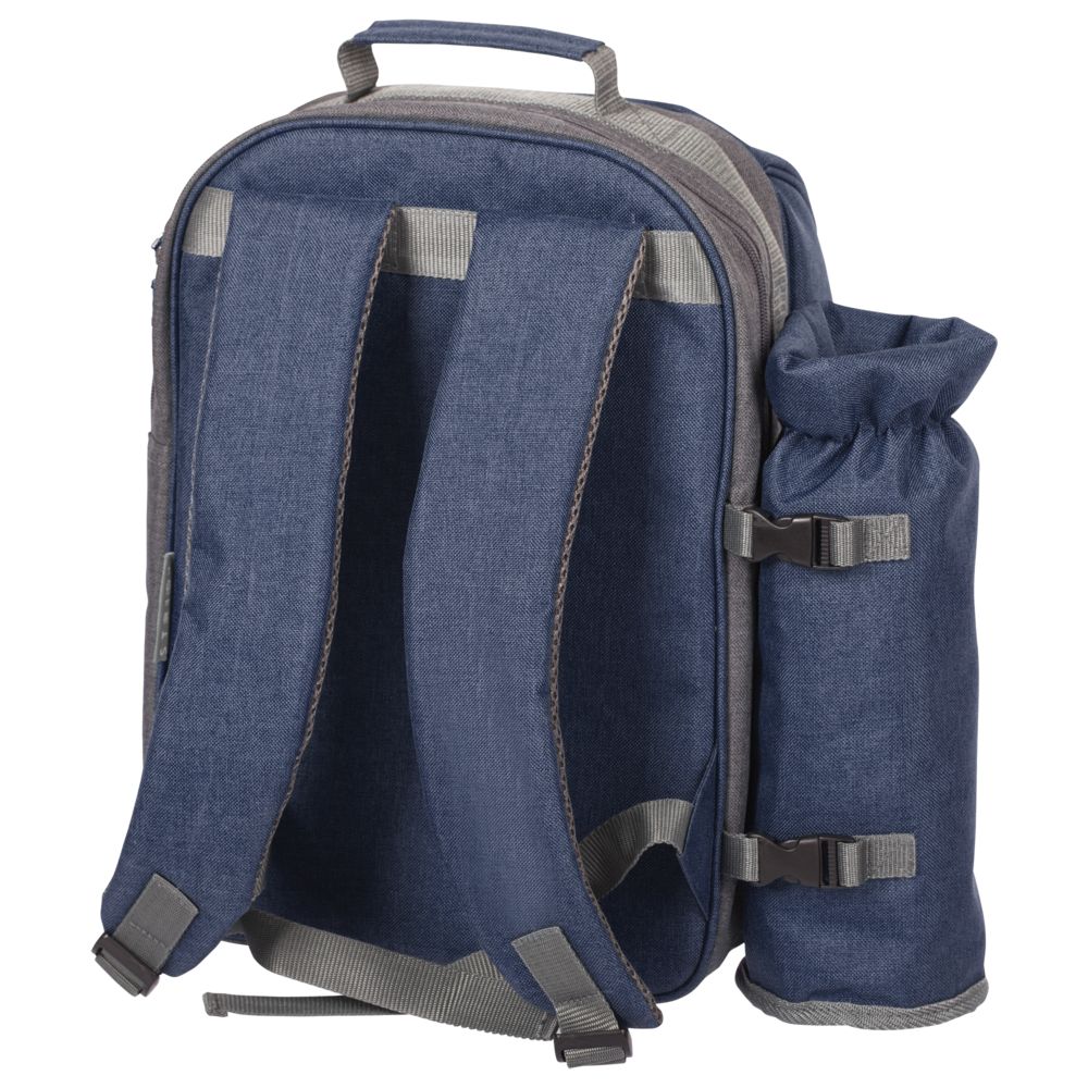 Набор для пикника Fridag на 2 персоны, темно-синий с серым-2