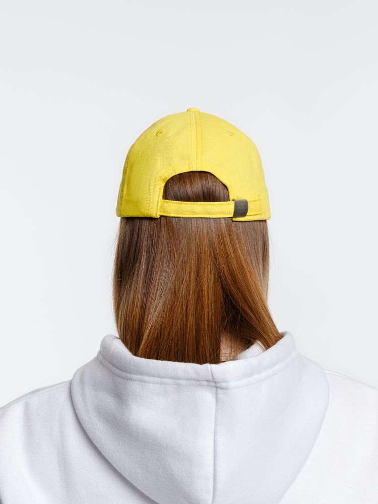 Бейсболка Spiker, желтая с белым-7