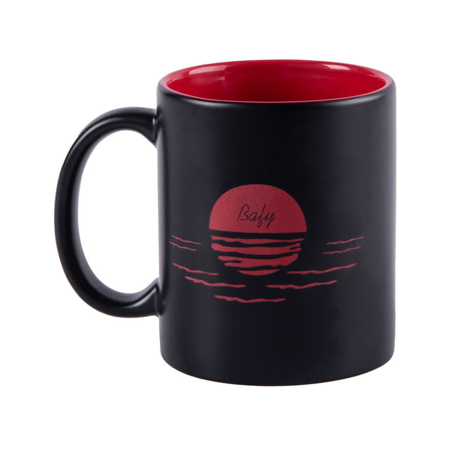 Кружка BAFY, керамика, черный, красный-1