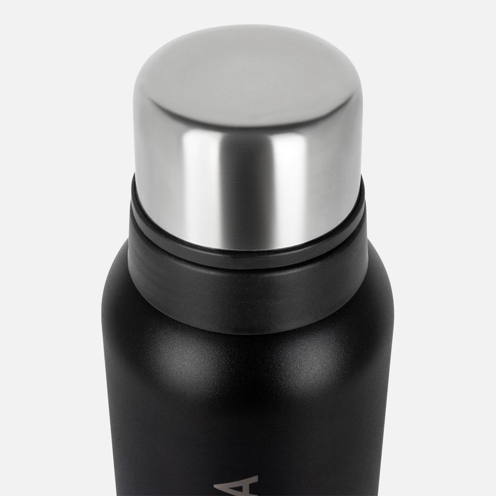 Термос Relaxika 1200 со стикерпаком, черный-2