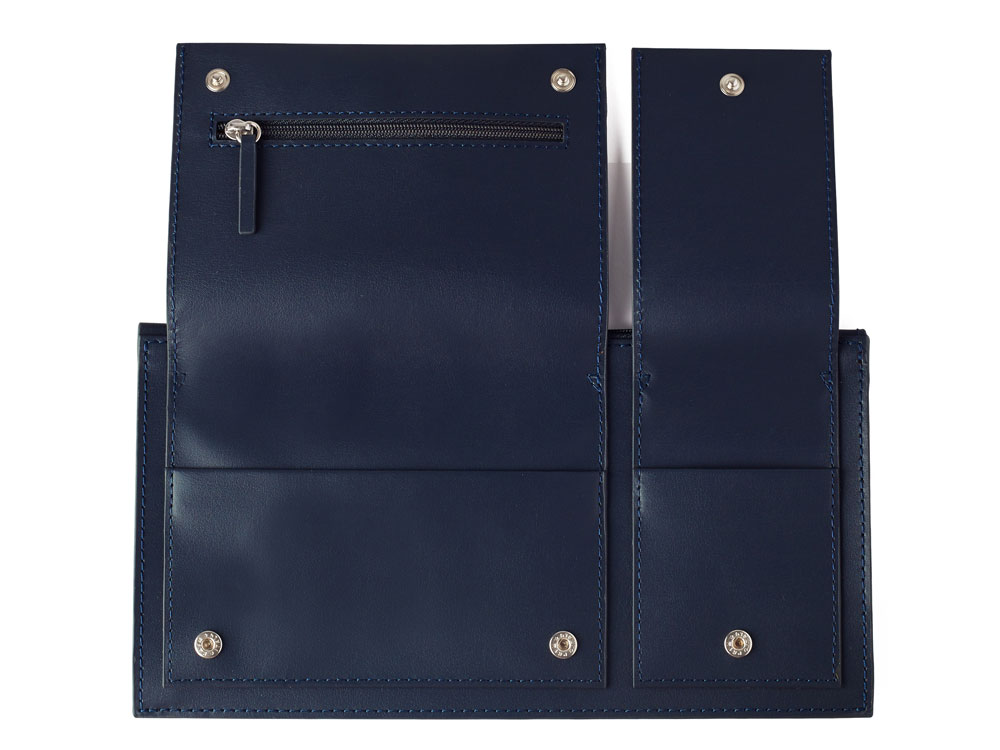 Тревел портмоне Flat, синий-1