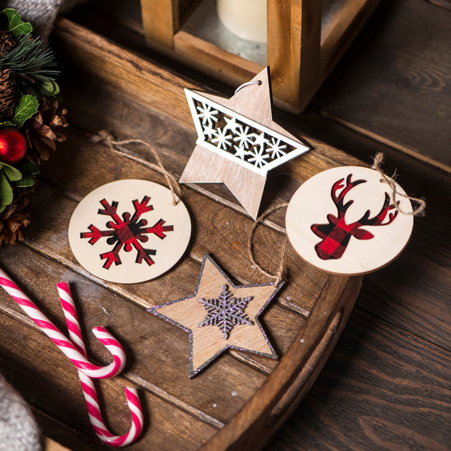 Украшение новогоднее SCANDY, бежевый-3