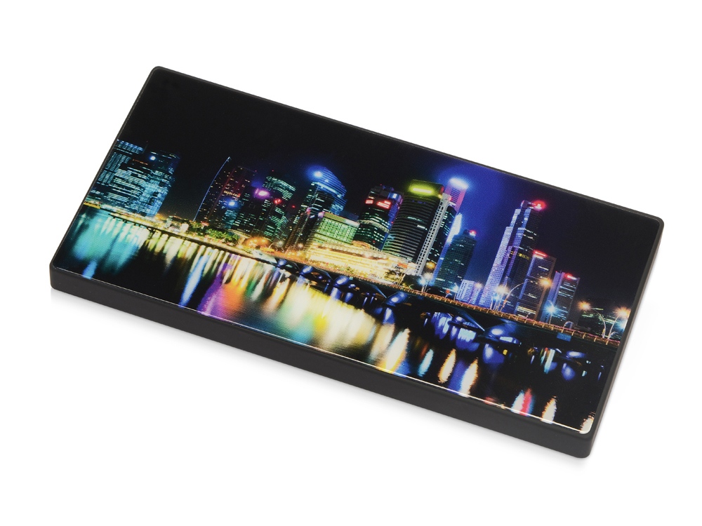 Портативное зарядное устройство Render с полноцветной, 5000 mAh, черный-10