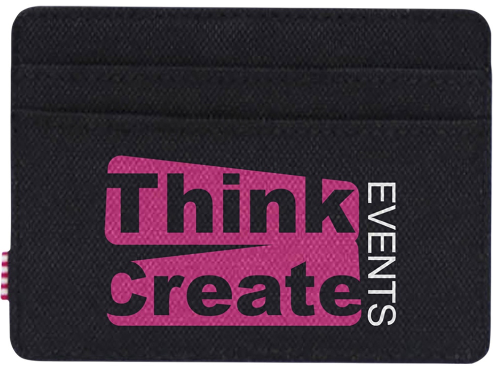 Herschel Charlie держатель для карт с RFID-защитой из переработанного материала - сплошной черный-3