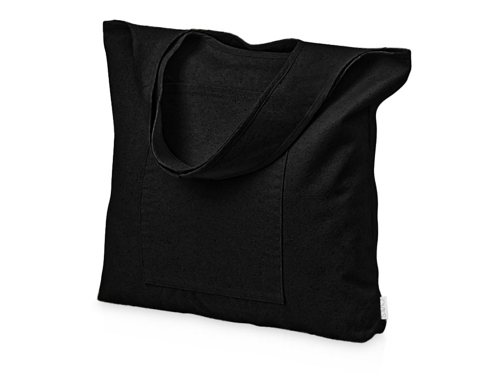 Сумка-шоппер Vest из хлопка 340 г/м2, черный-0