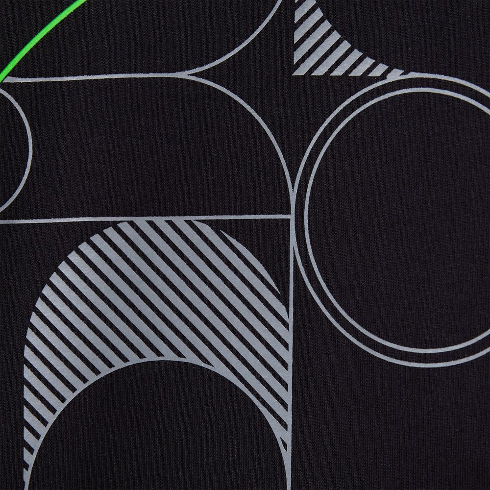 Футболка оверсайз с двойным рукавом Kosmos, черная-6