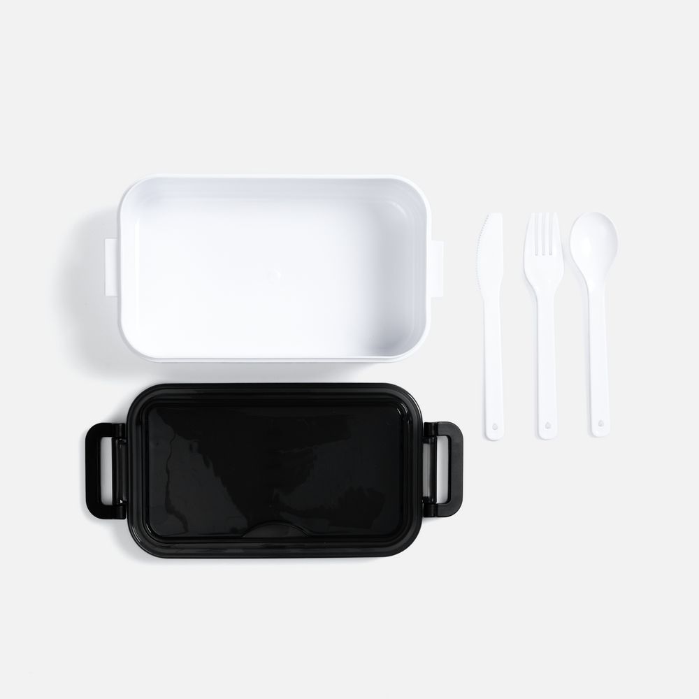 Ланчбокс Pranzo, белый с черным-2