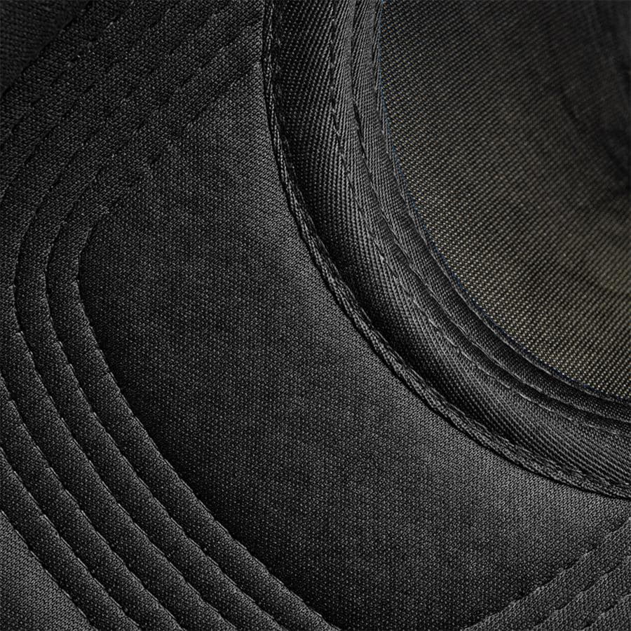 Бейсболка FLICK, 5 клиньев, пластиковая застежка, черный-3