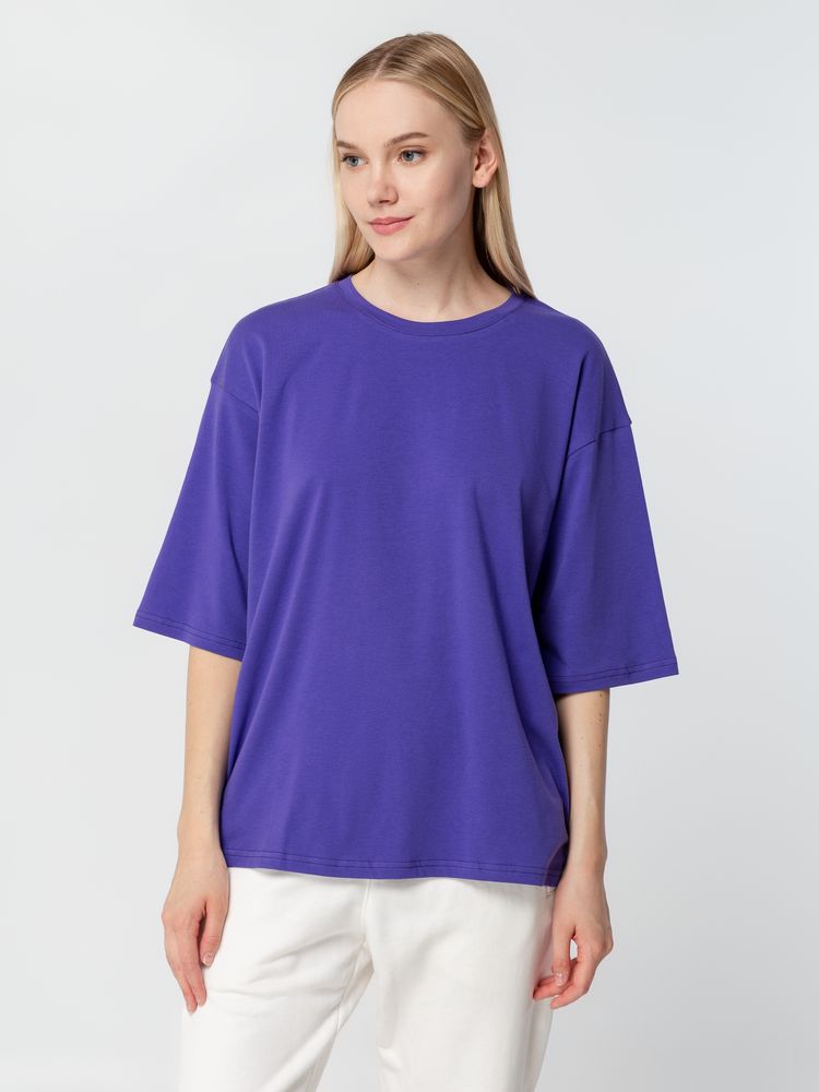 Футболка унисекс оверсайз Street Vibes, фиолетовая-5