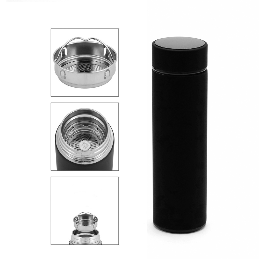 Термос Indy софт-тач, Черный-1