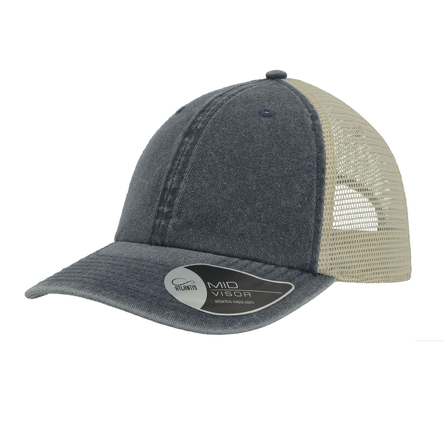 Бейсболка CASE, 6 клиньев, застежка на липучке, темно-синий-0