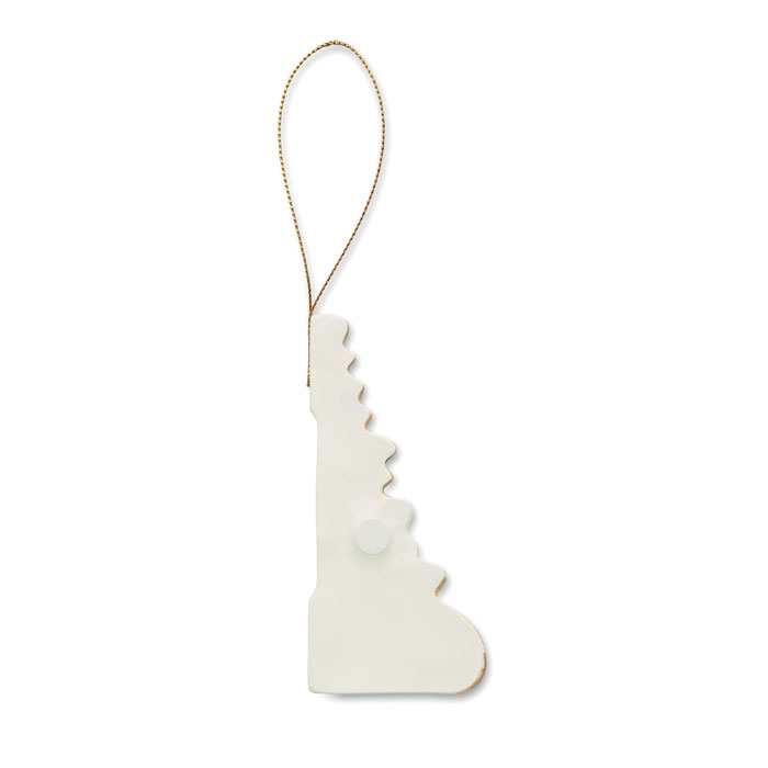 Christmas paper tree hanger, бежевый-3