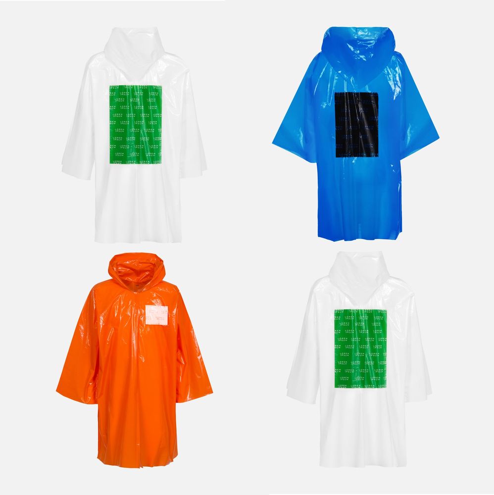 Дождевик-плащ BrightWay с печатью в один цвет на заказ-1