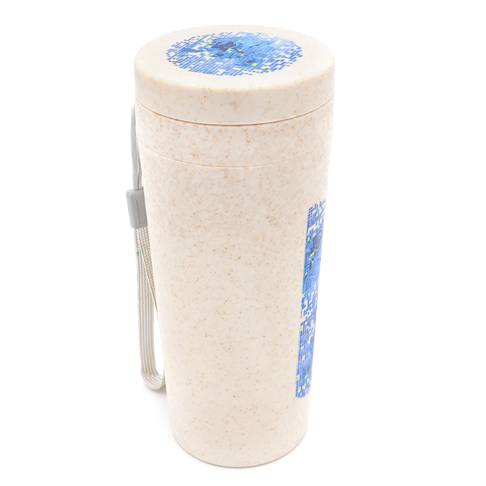 Термостакан с двойной стенкой Tender из пшеничного волокна, Бежевый-3