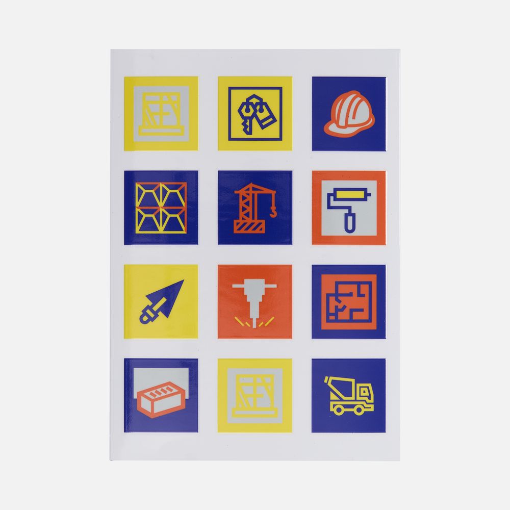 Стикерпак UV-DTF Industry, строительство-0