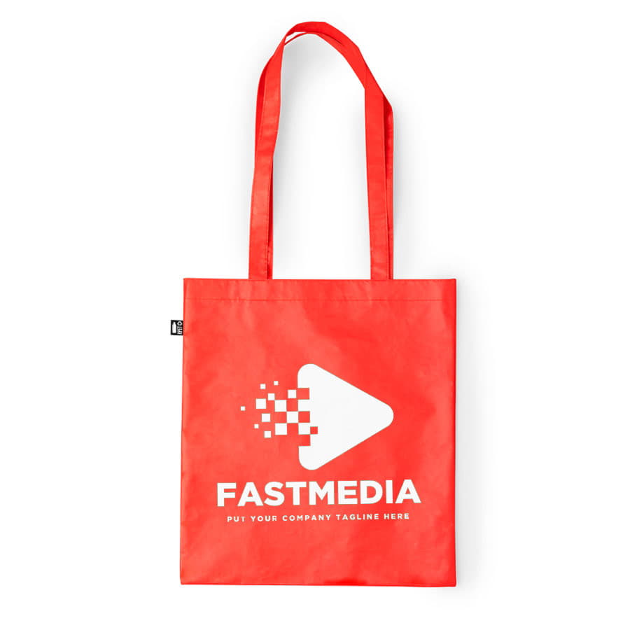 Сумка для покупок FRILEND из rPET/рециклированного полиэстера, красный-1