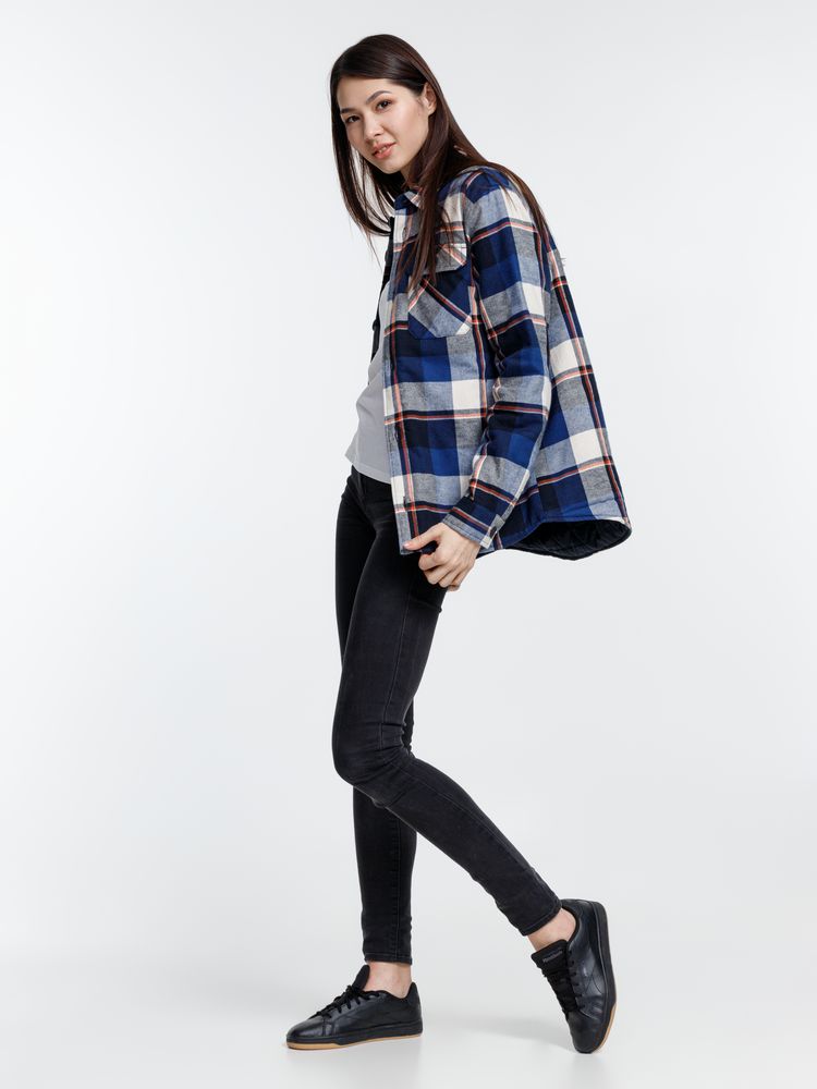 Куртка-рубашка оверсайз унисекс Noah, синяя-9