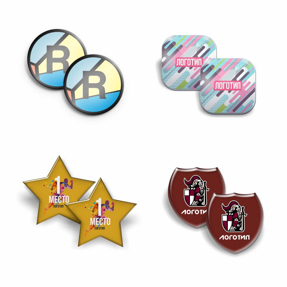 Значки с полимерным покрытием Bete на заказ-0