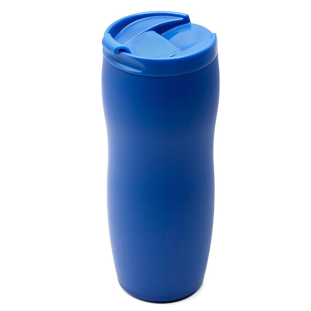 Термокружка с двойной стенкой Softex, Синий-0