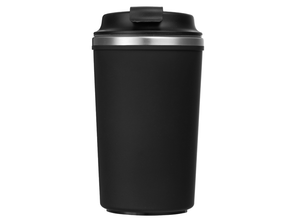 Герметичная термокружка на присоске Kick, 350 мл, черный-4