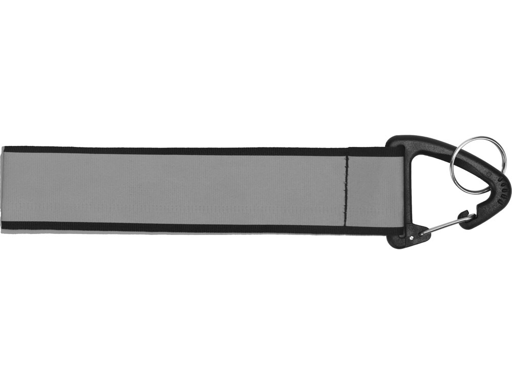 Светоотражающий брелок Reflector, серебристый/черный-1